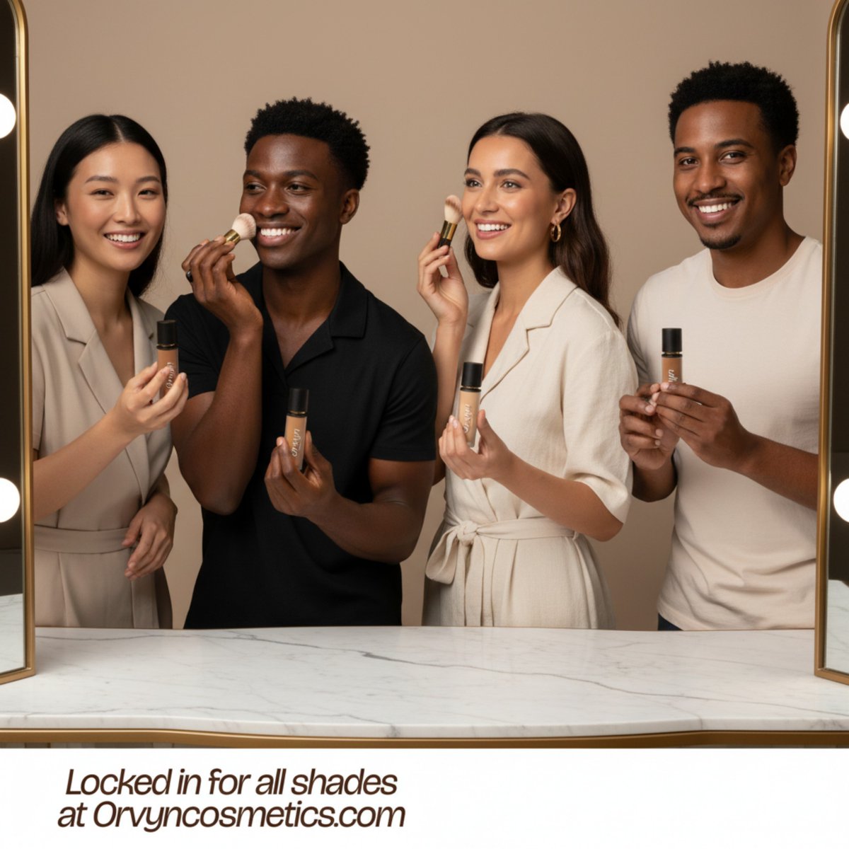 Confidence. Every shade, every face, every day. See how flawless feels on real skin. Your perfect match is waiting, are you ready to glow? Drop your shade in the comments and join the #OrvynGlow movement! ✨💖