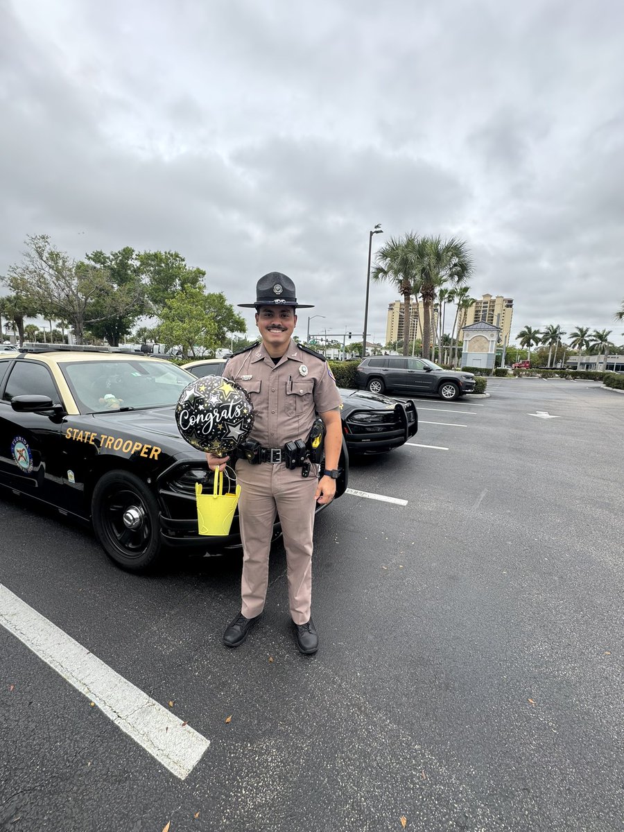 FHPSWFL's tweet photo. Best of luck to Trooper Montes De Oca as he takes his talents to Troop E – Miami! 

Thank you for your commitment and dedication to Troop F – Southwest Florida—you’ll be missed. https://t.co/VfLHvH3KyK