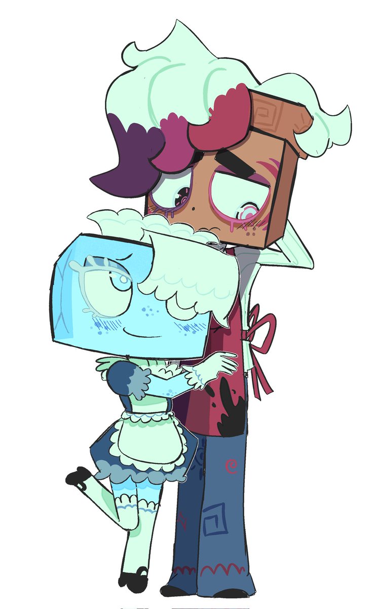 Hmm brush x tisha what's their ship name even #brusha #tisha #dandysworld