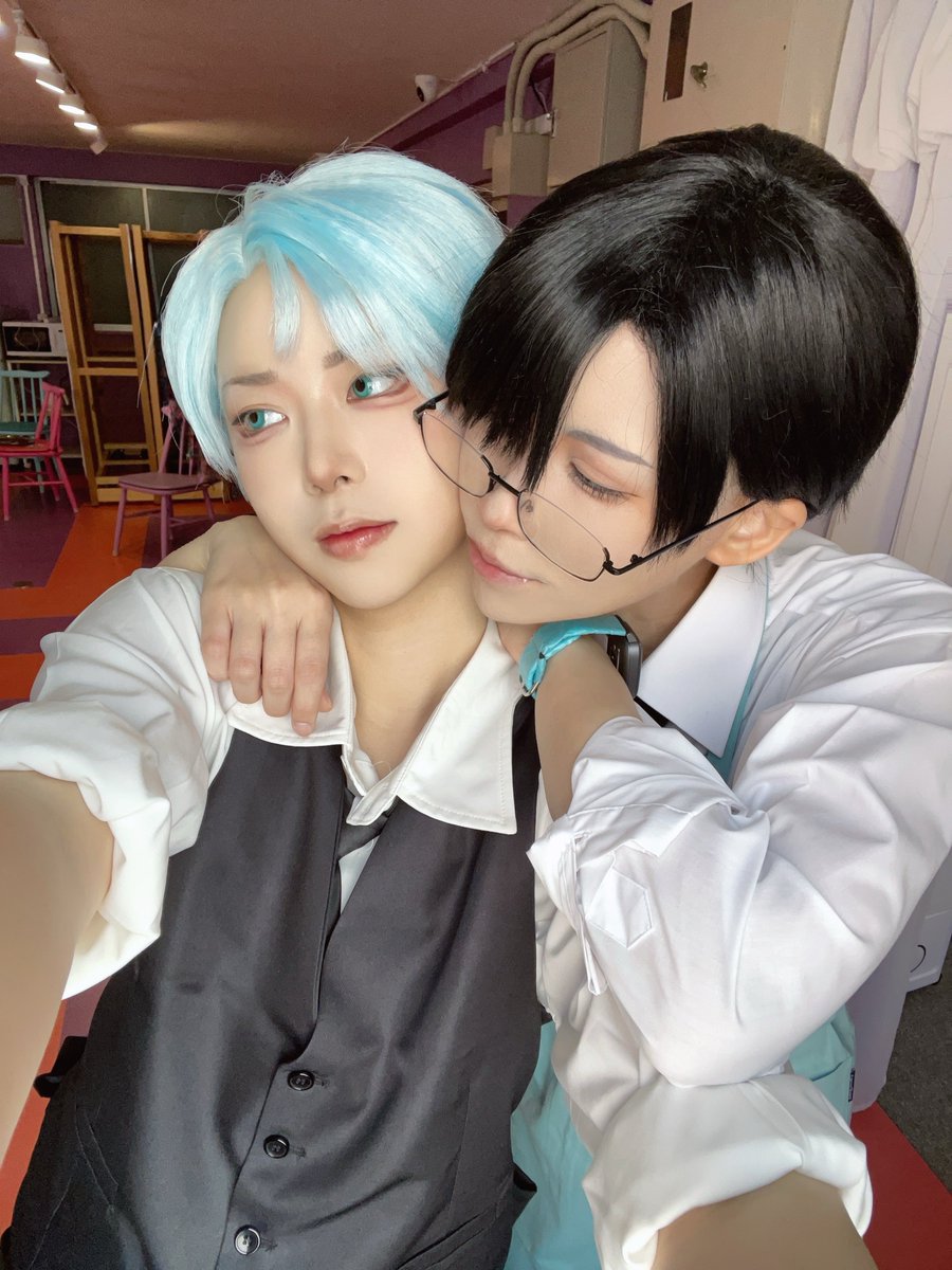 エイステカフェ併せ☕✧
6人揃った豪華な併せ参加させてもらったт  ̫ т
こんな顔してますがくうさんのイヴァにメロメロでした✌️🎶
 #0329ﾏﾘﾓﾘｴｲｽﾃｶﾌｪ併せ