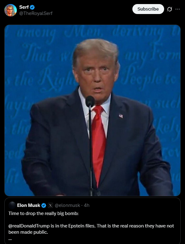 idnotapplicable's tweet photo. 2. ^

You may not agree, but Trump being worried about some of his buddies being exposed in these files is such a bad look. Here are some great moments that came out of the Epstein File debacle:

1. https://t.co/ioibg0P5P6 
2. https://t.co/rn04MFR9oq
3. https://t.co/b6Gi0g48O5 https://t.co/E00dY1lr7s