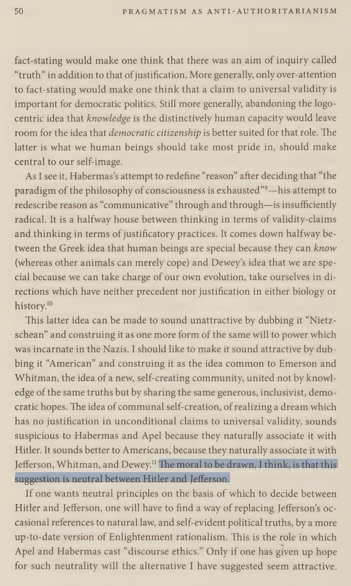 Rorty QOTD tweet media