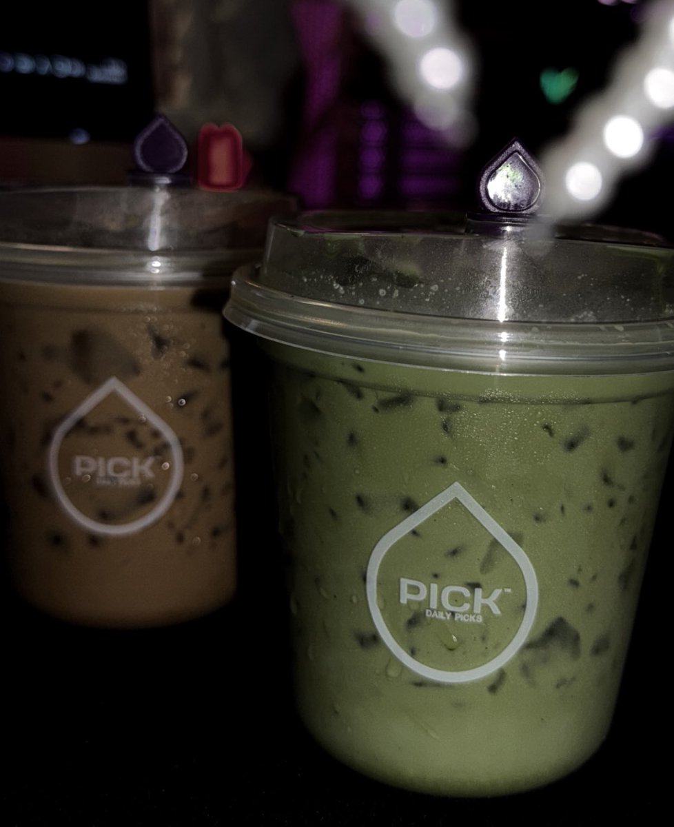 Iced crunched espresso &amp; matcha 🤎🍃