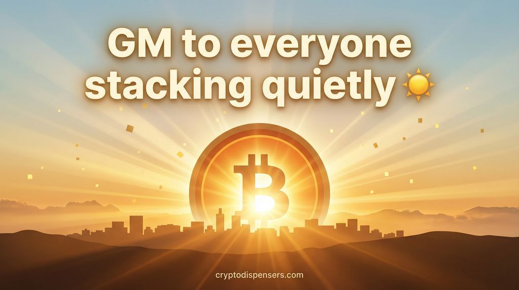 cryptodispenser's tweet photo. GM to everyone stacking quietly☀️
Small decisions today shape big outcomes later.
Consistency compounds.
Noise fades quickly.
Focus wins.
#Bitcoin #StackDaily #Crypto #BTC https://t.co/xCo8p0JJCY