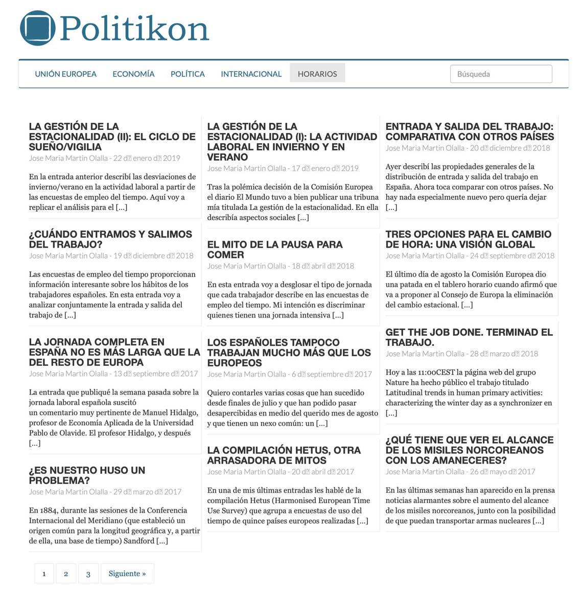 Me permito recordar que esto existió, y existe. politikon.es/temas/horarios/
