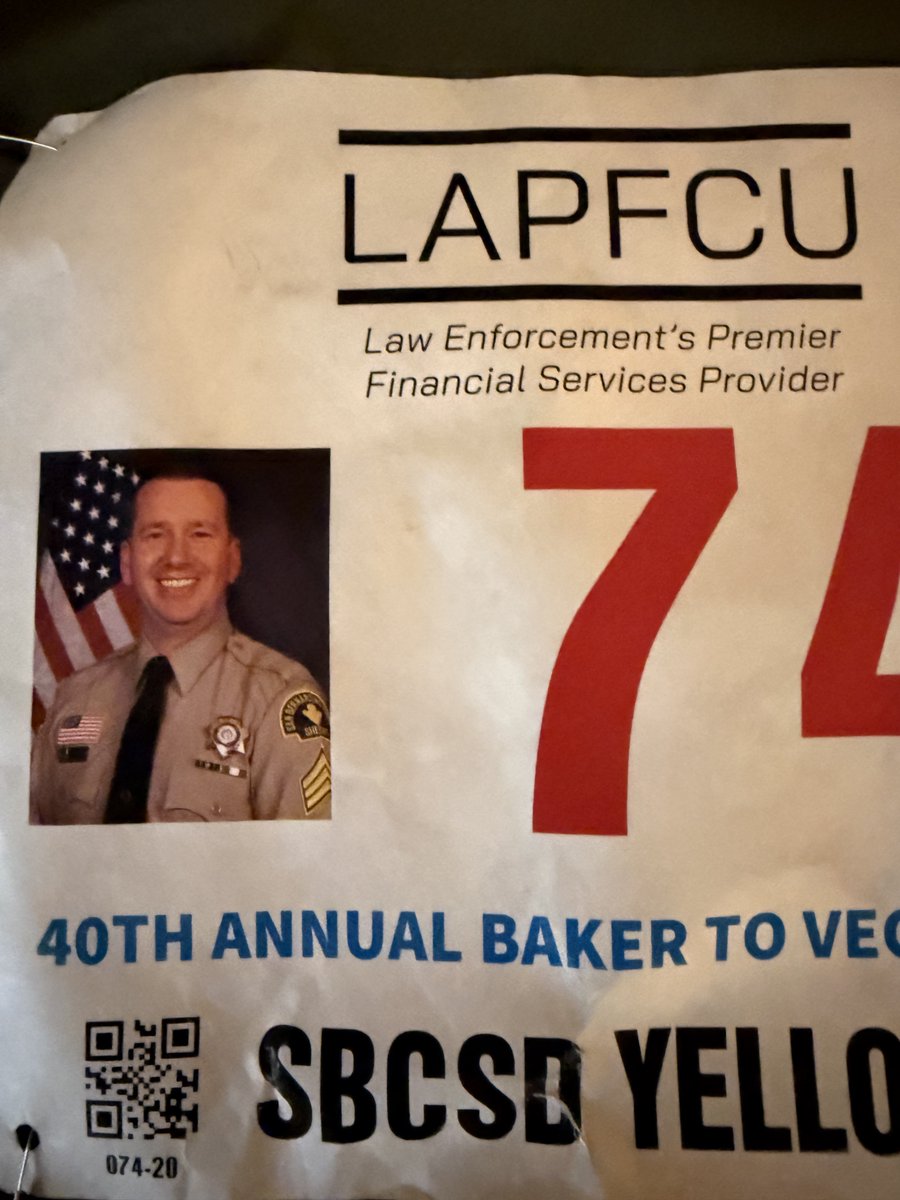 I miss you Grant! Thank you for running with us at the B2V. “Yeah Buddy!” 
Thank to all our teams who ran for Hector Cuevas, Andrew Nunez, and Grant Ward! SBSD Strong!