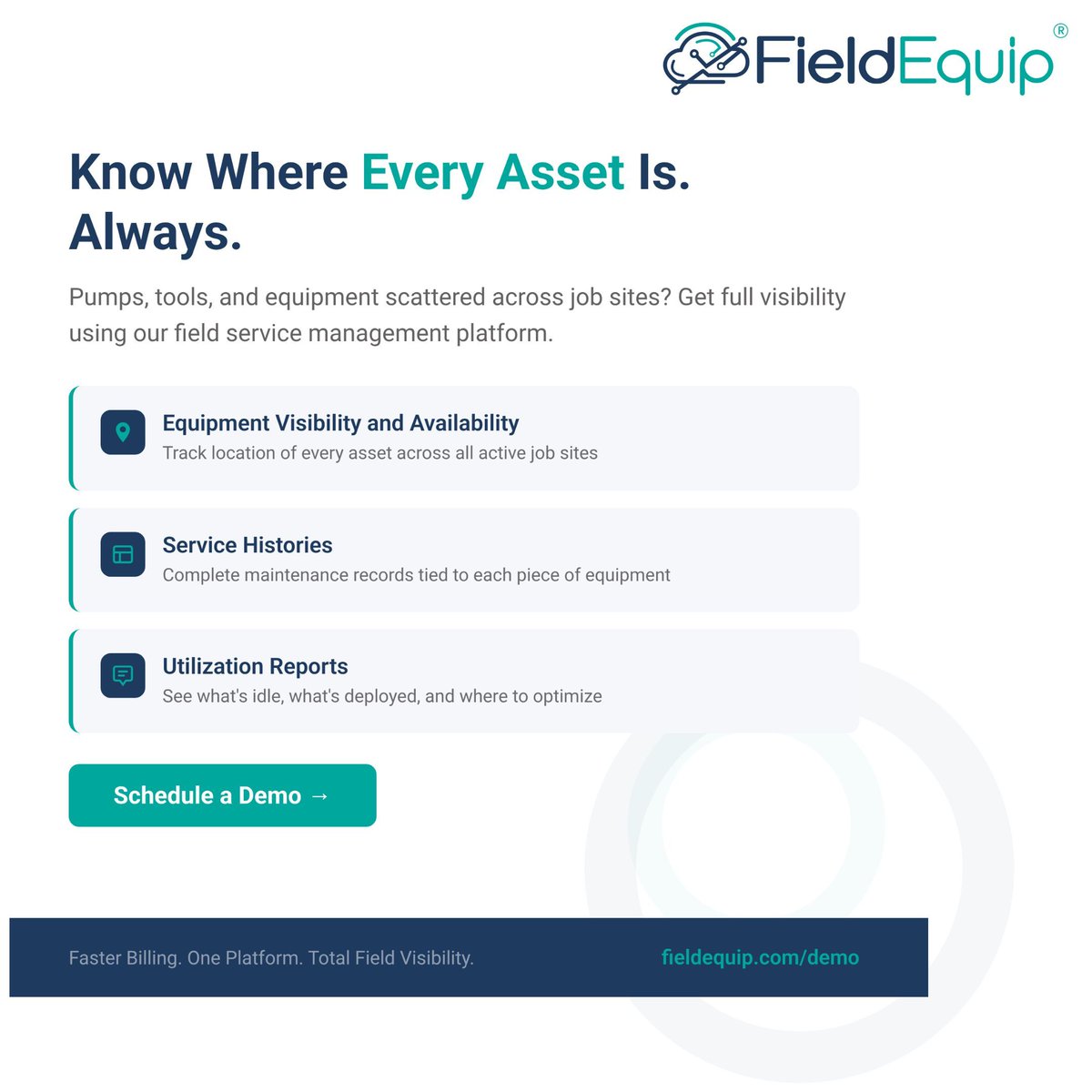 fieldequip's tweet photo. 📍 Where’s that pump? Which site has the backup BOP?

Asset tracking shouldn’t be guesswork. FieldEquip gives real-time visibility into asset location, condition &amp; maintenance.

Stop losing time (and money) searching. 

🔗 https://t.co/glMy89W0Jx 

#OilfieldServices #FieldEquip https://t.co/Bw7ndLjoxo