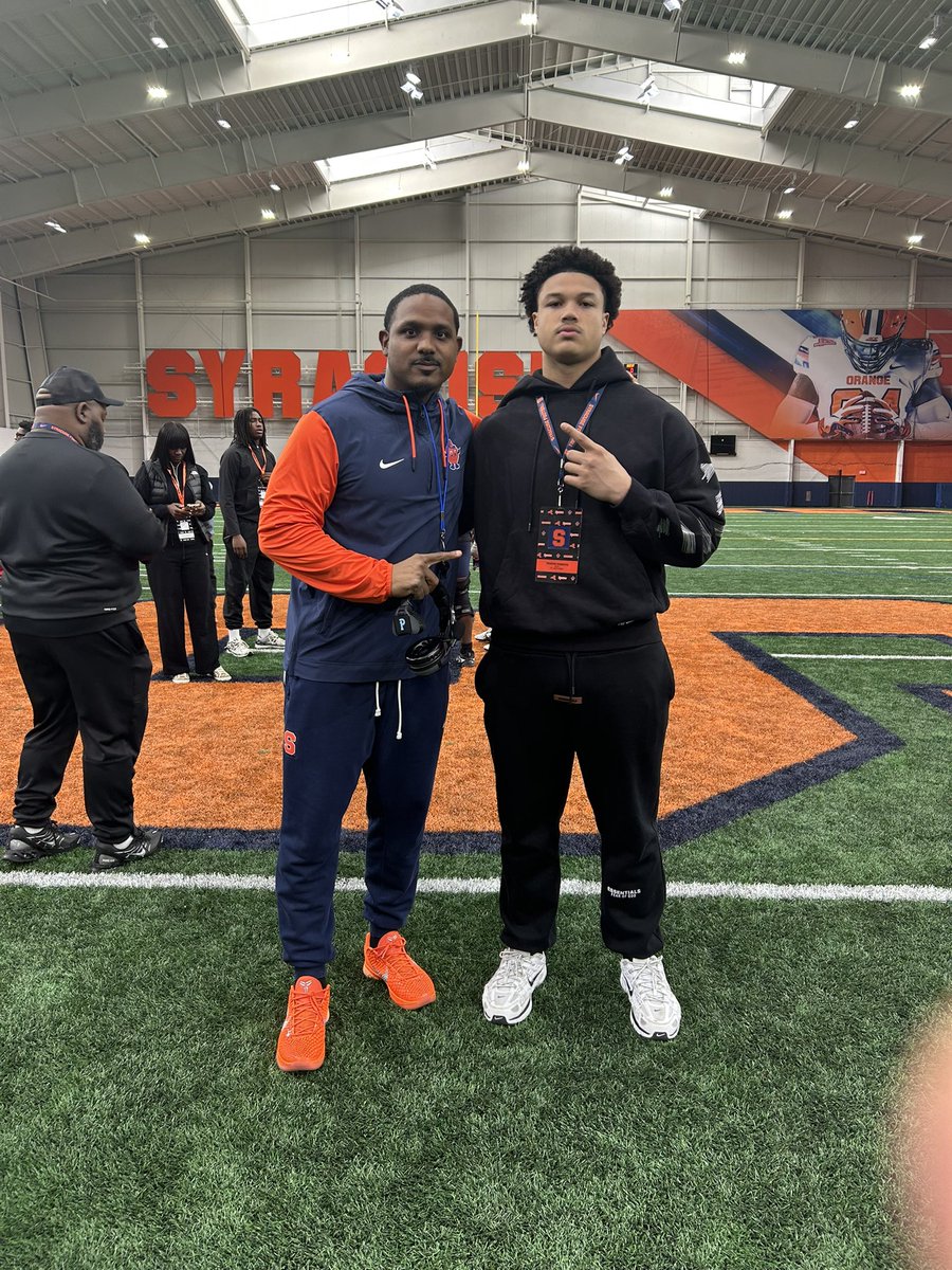 TraeRoberts0's tweet photo. I had a great time at Syracuse. The atmosphere and intensity stood out to me a lot. I appreciate the opportunity and hope to be back again. Thank you for the invite @CoachWatkCUSE!!

@T_Roken @CoachJHawkins @CoachJScott_DL @mikepieco @CuseFootball @FranBrownCuse @CoachMowil https://t.co/l0K3A2Djbc