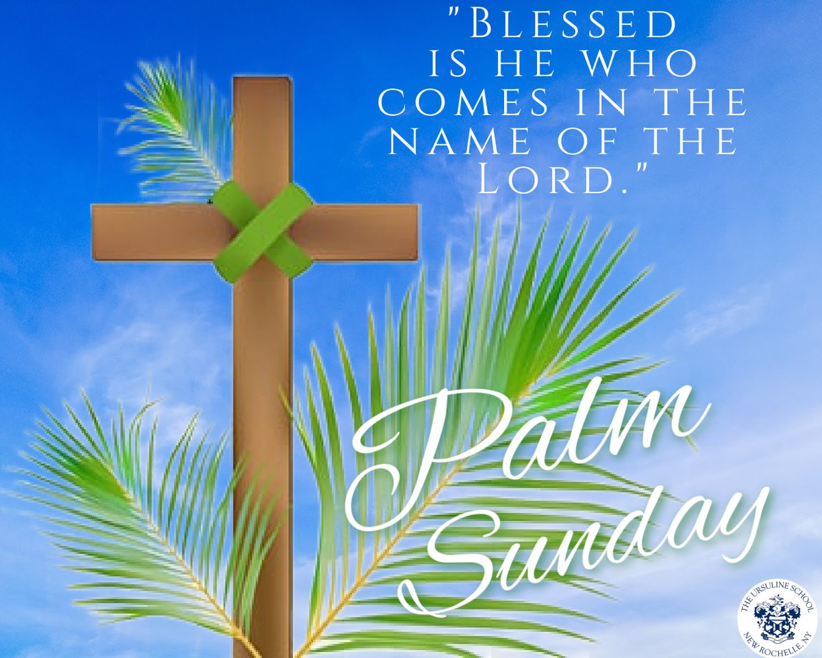 UrsulineNR's tweet photo. On this Palm Sunday, we remember Christ’s entry into Jerusalem and begin our journey through His Passion.
May this Holy Week draw us closer to His sacrifice, His mercy, and His love. 
#PalmSunday #HolyWeek https://t.co/fK76WhGCpI