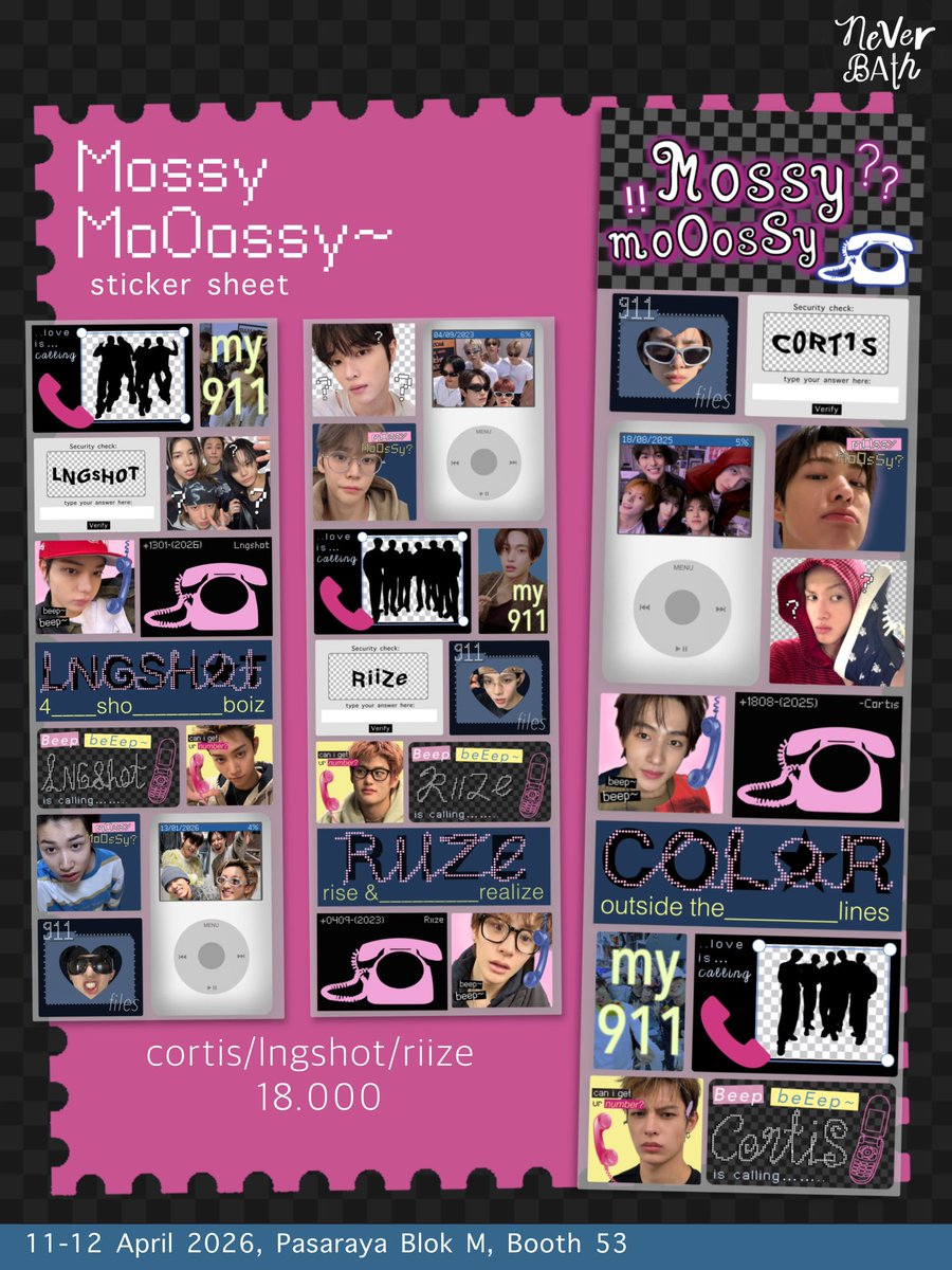 neverbath's tweet photo. 📞 mossy moOosSsy??!? finally our omo! 6 catalogue is here<3 

All items v limited, we’re highly recommends to join our PO to secure your lovely products!

🪑Booth 53, (both days😝)
📍Pasaraya Blok M
⏱️11-12 April, 2026

PO: https://t.co/ZYxHM6y4h0 PO until 2 april 2026! 💗 https://t.co/FjYQtZlA77