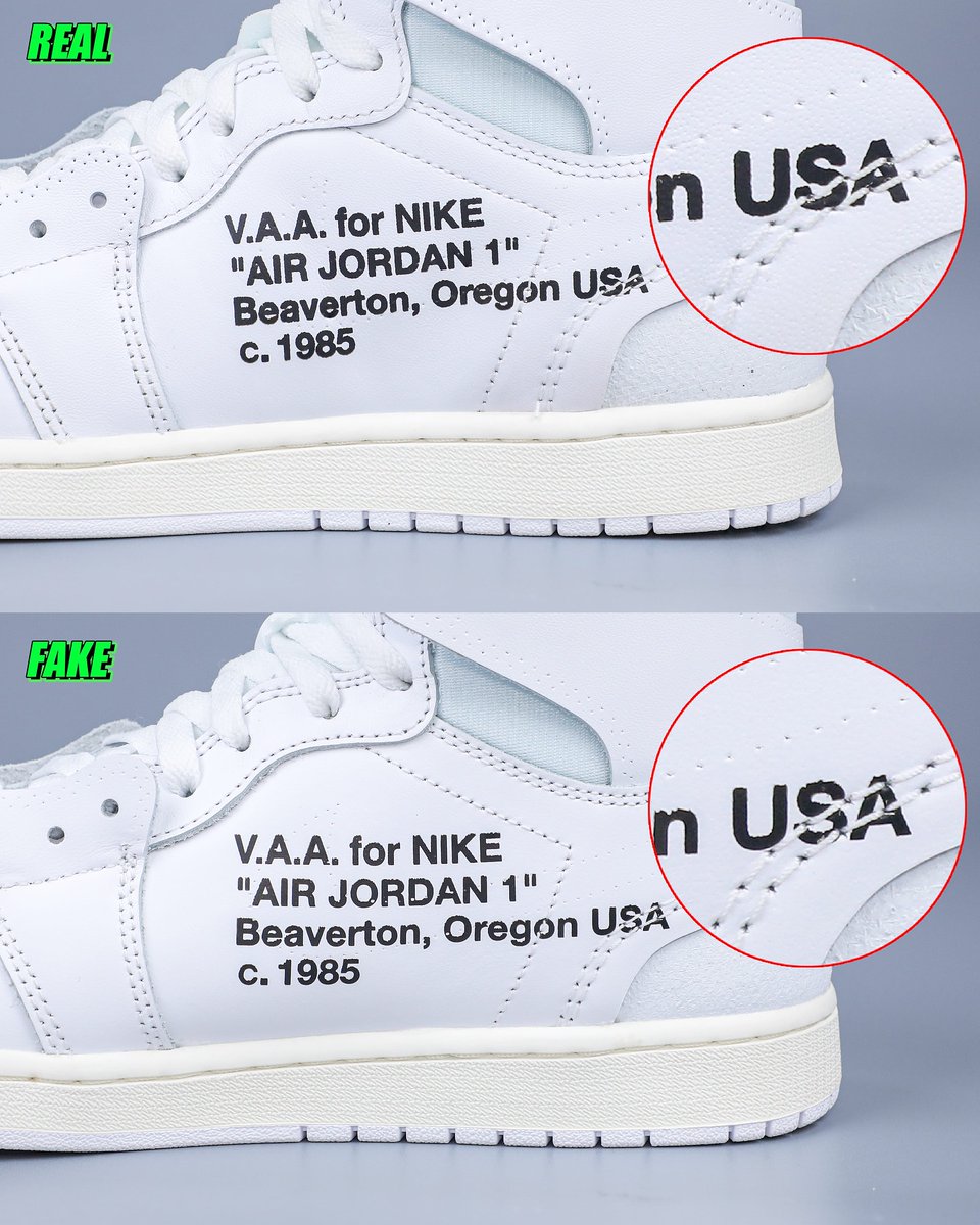 Real vs Fake (flightkicks) V.A.A. × NIKE AIR JORDAN 1 RETRO HIGH