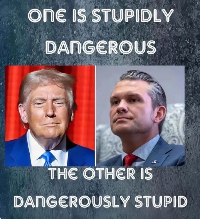 FedChic's tweet image. #HegsethIsAWarCriminal #TrumpIsGarbage