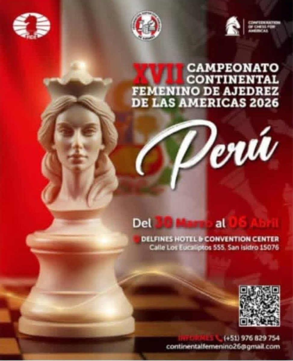 ♟️👏 Felicitamos la estudiante de Cultura Física de la #UCLVnuestra, la Maestra Internacional Roxangel Obregón García, quien representará a Cuba en el XVII Campeonato Continental Femenino de Ajedrez de las Américas 2026 en Perú.  
#VillaClaraConTodos
#LaExcelenciaEsNuestra