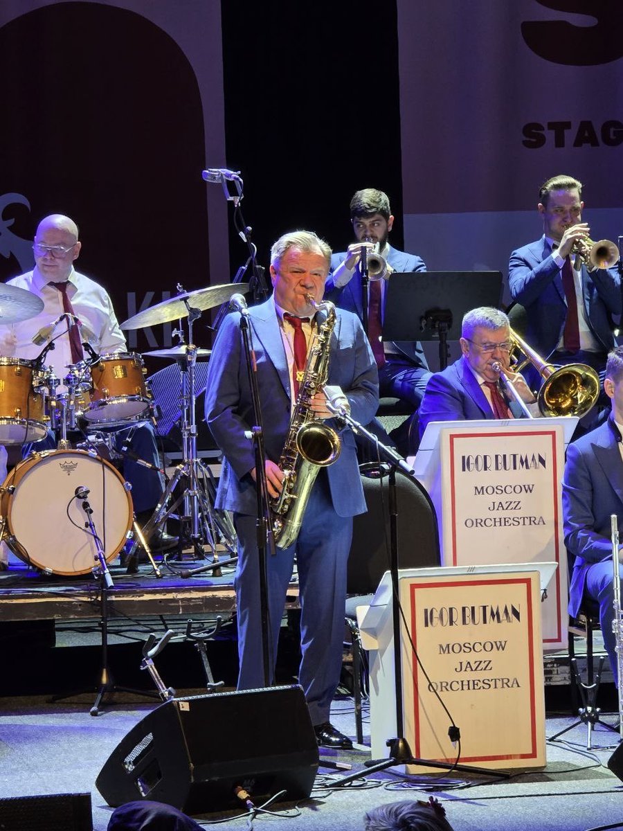 EmbassyofRussia's tweet photo. 🎷🇷🇺 Russian musicians shone at the 23rd Cape Town Jazz Festival! 

Igor #Butman &amp; Moscow Jazz Orchestra wowed audiences, while South African Abdullah #Ibrahim celebrated jazz’s power to unite cultures

🤩🇿🇦Thank you to all who made the 23rd Cape Town Jazz Festival unforgettable! https://t.co/BOFeHRufhV