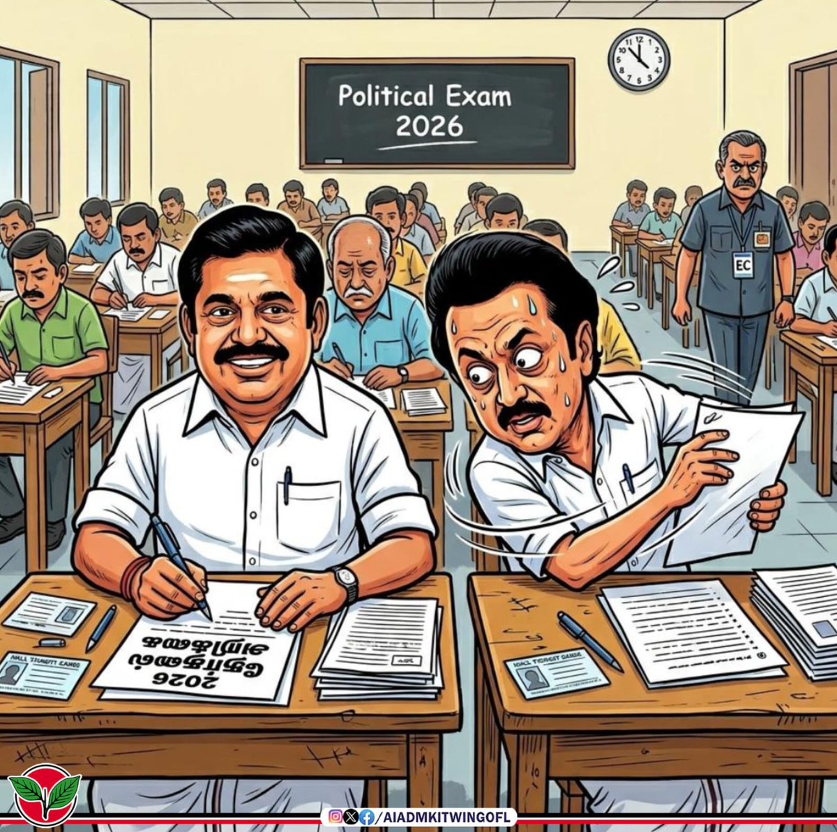 காப்பி அடித்து மாட்டிக்கொண்ட மங்குனி ஸ்டாலின்!

ஆட்சியில தான் #எடப்பாடியார் திட்டங்களுக்கு ஸ்டிக்கர் ஒட்டினார் என்று பார்த்தால், தேர்தல் அறிக்கையிலும் அதே Copy paste ஸ்டிக்கர் தானா <a href="/mkstalin/">M.K.Stalin - தமிழ்நாட்டை தலைகுனிய விடமாட்டேன்</a>?

மகளிருக்கு மாதம் ரூ. 2000, அனைவருக்கும் அம்மா வீடு திட்டம், நெல் - கரும்பு ஆகியவைக்கான