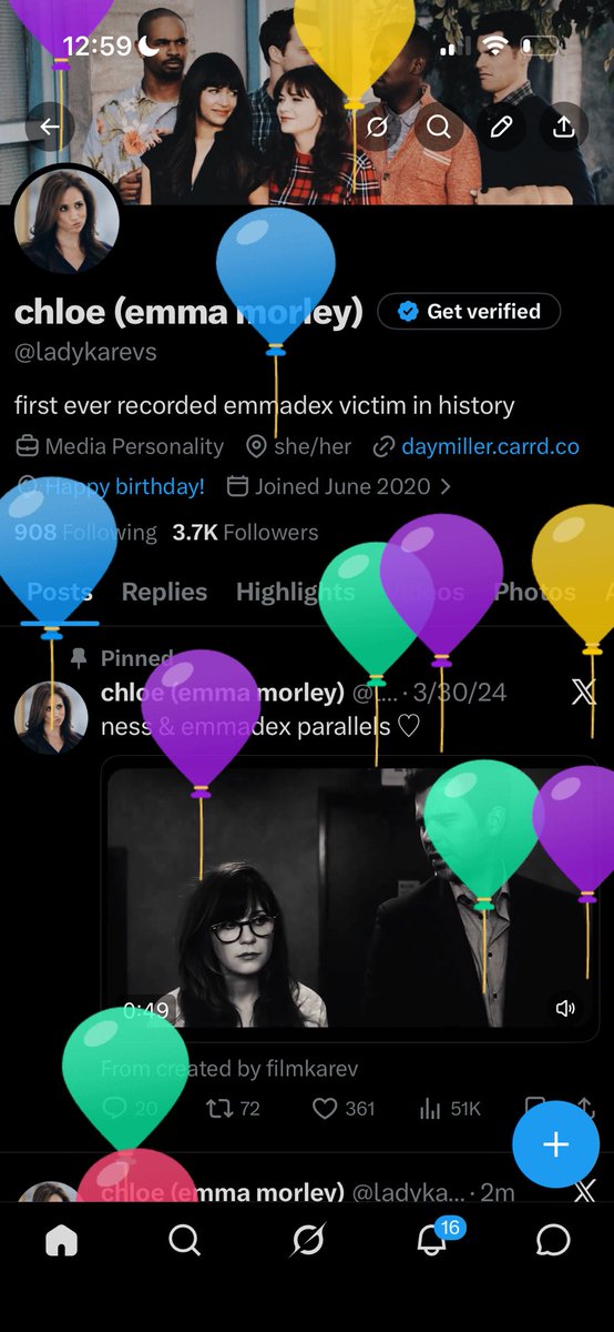 chloe (emma morley) tweet media