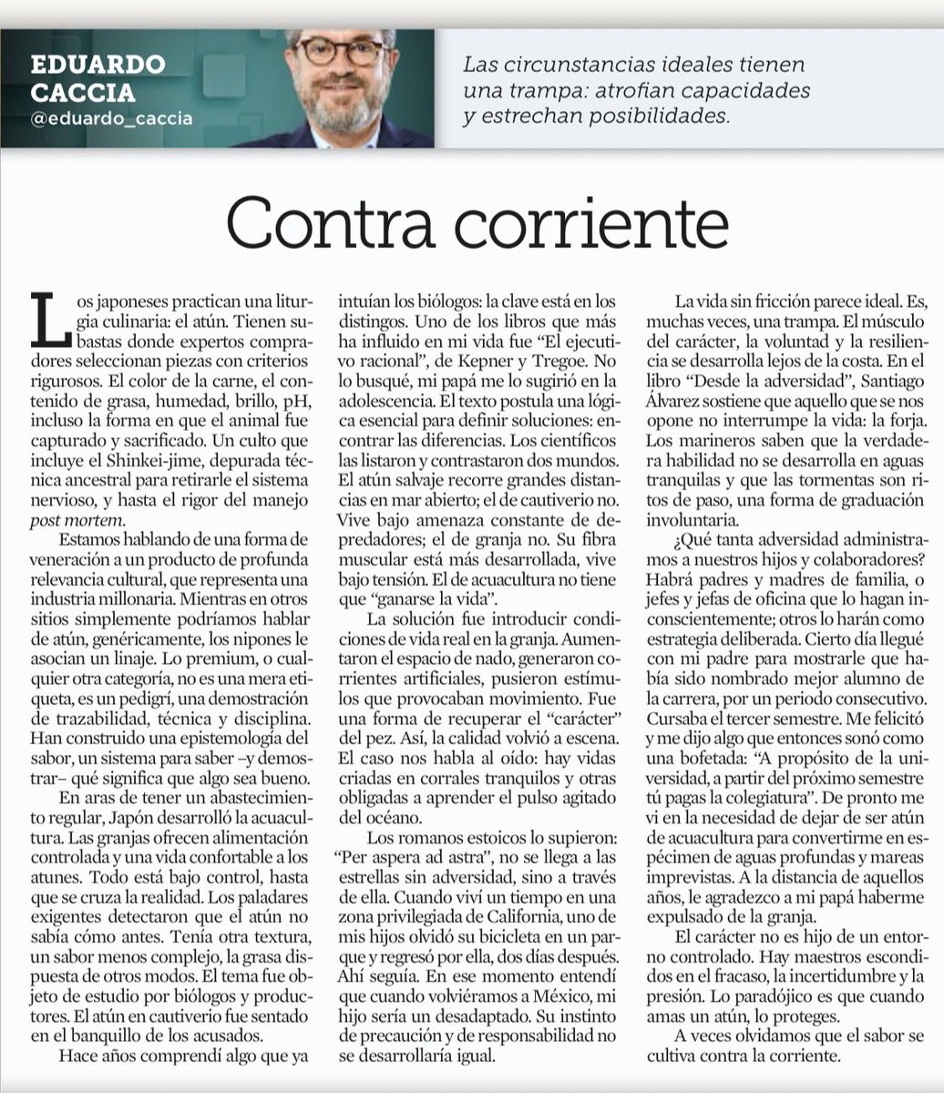 rramireznava's tweet image. Contra corriente de @eduardo_caccia vía @Reforma #adverdidad #caracter