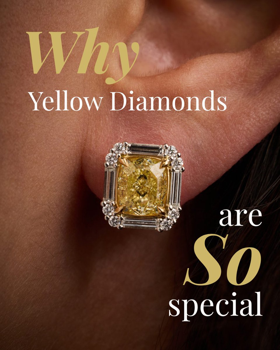 Le_Vian's tweet image. Yellow Diamonds:

Their warm color, natural rarity, and remarkable brilliance make them one of the most sought after diamonds in the world of fine jewelry 💛

levian-jewelry.visitlink.me/bme4jv

#LeVian #YellowDiamond #FineJewelry #LuxuryJewelry #JewelryEducation
