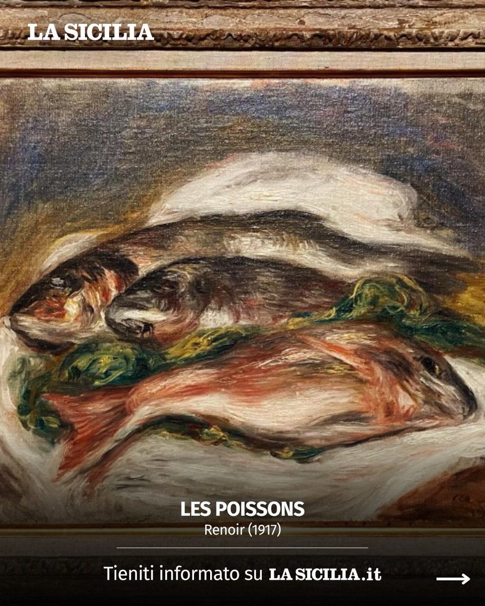 lasicilia's tweet photo. Clamoroso furto nel Parmense 🎨⚠️

Tre opere di enorme valore sono state rubate dalla Fondazione Magnani Rocca di Mamiano: "Les Poissons" di Renoir, "Natura morta con ciliegie" di Cézanne e "Odalisca sulla terrazza" di Matisse. Il colpo risale alla notte tra il 22 e il 23 marzo e i responsabili non sono stati ancora identificati