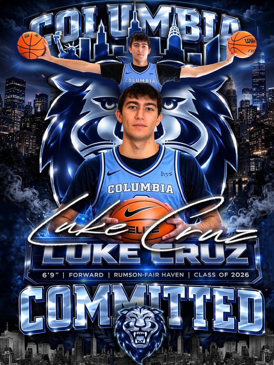 rfhhoops's tweet photo. Congratulations to Luke Cruz (@Luke_Cruz_) on his official commitment to Columbia University | 🐾🖤 https://t.co/zJv1ReG1cX