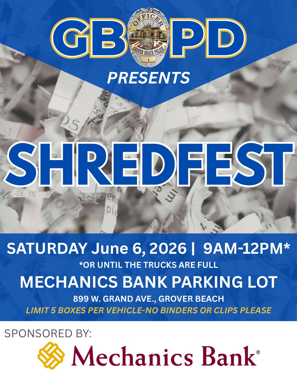 Grover Beach Police tweet media