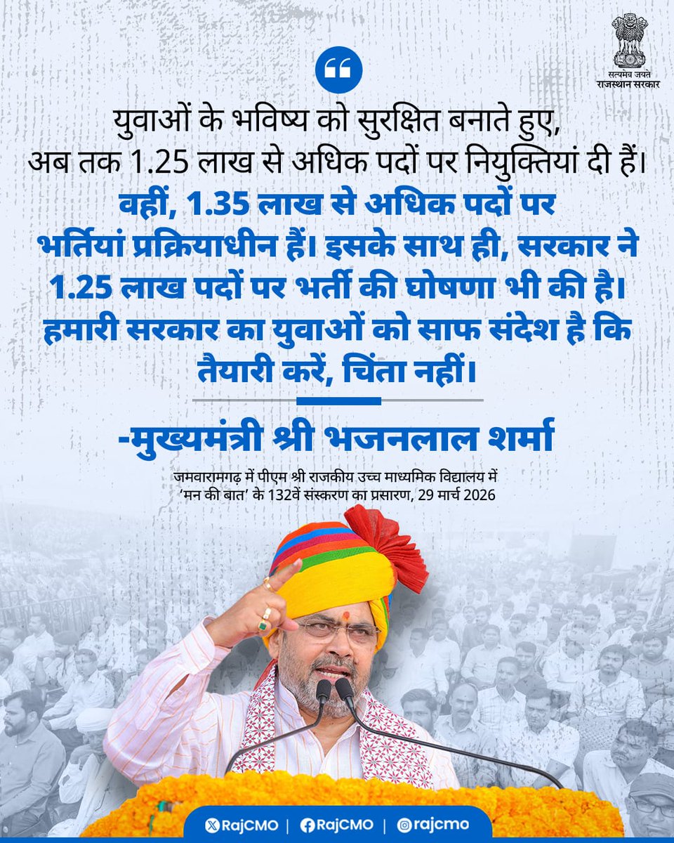 CMO Rajasthan tweet media