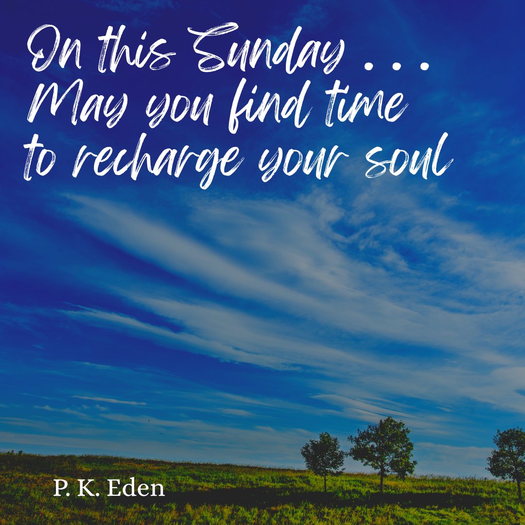 PKEdenAuthor's tweet photo. On this Sunday ... May you find time to recharge your soul
#SundayVibes #PalmSunday #pkedenauthor https://t.co/x0AwgvkeTj