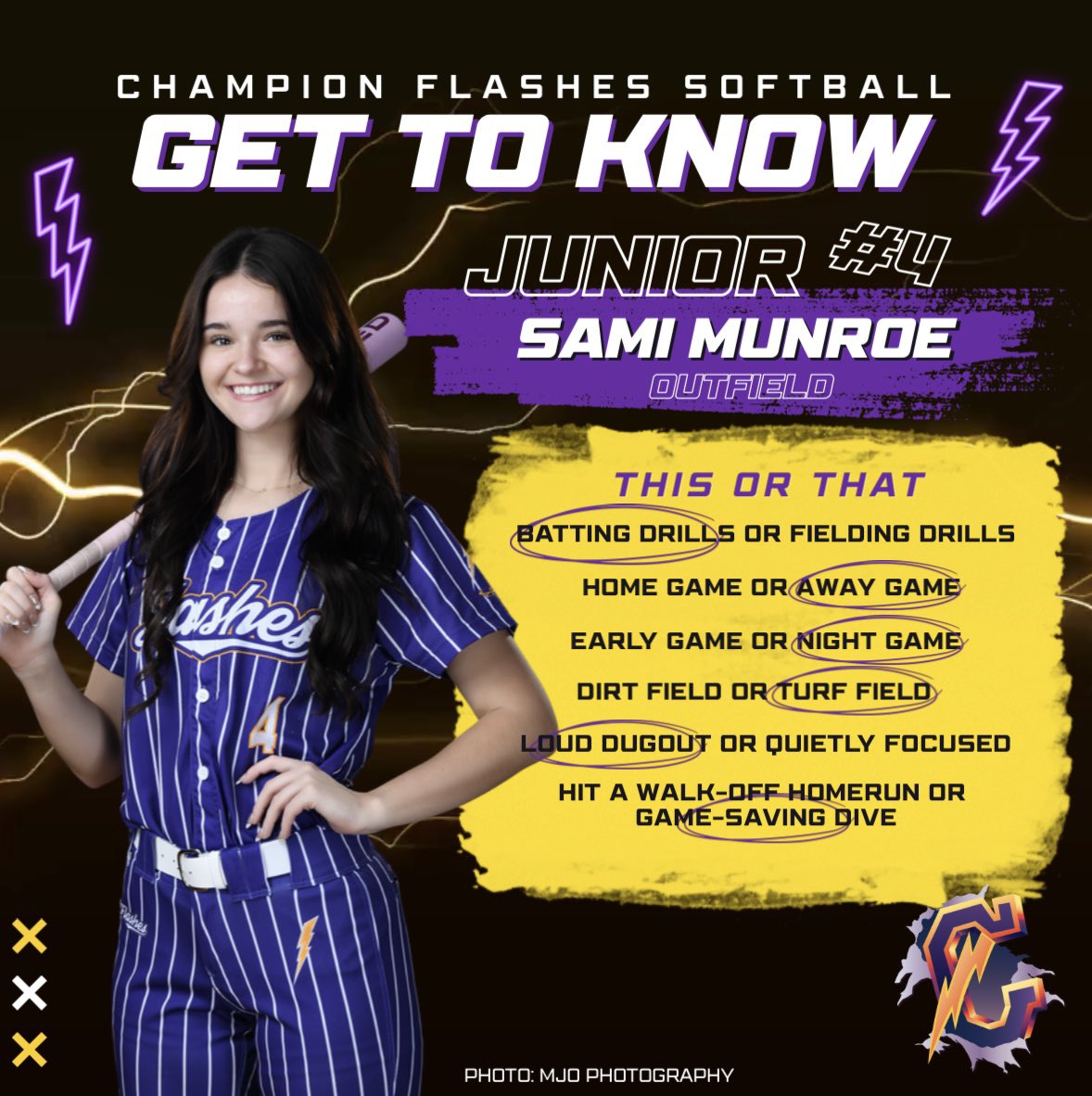 Champion Flashes Softball tweet media