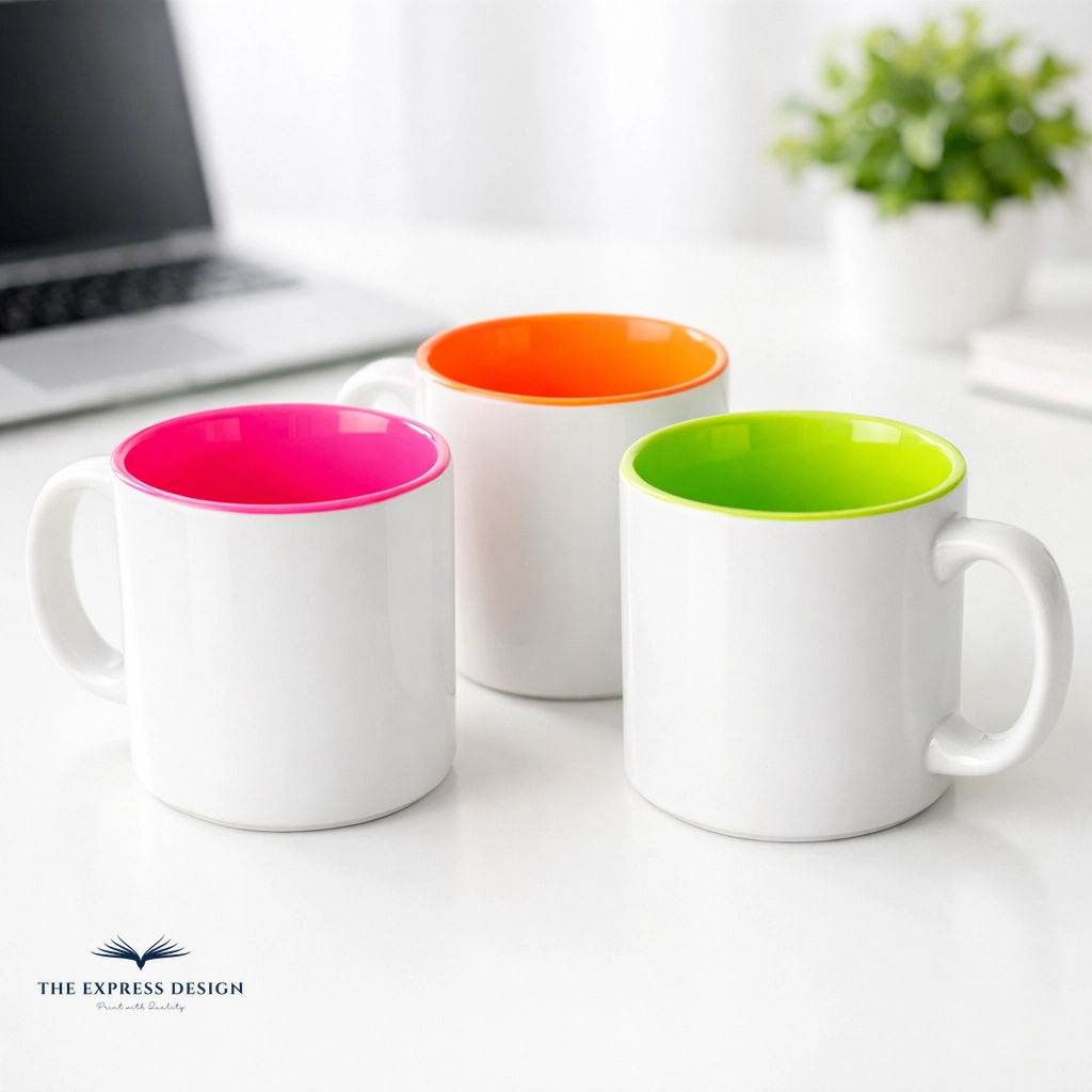TheXpressdesign's tweet image. Brighten up the office vibe! 💡 Our 11oz mugs with fluorescent inner colors: pink, orange, and green: bring an energetic touch to your team's desks. Perfect for modern, creative workspaces. #TeamCulture #WorkplaceDesign #CustomMugs theexpressdesign.co.uk/shop/