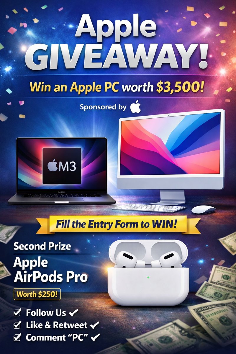 Win a brand new Apple PC 💻 worth $3,500 — sponsored by Limited entries ...