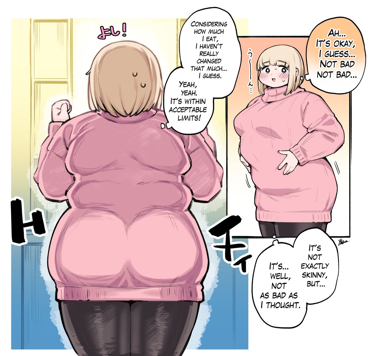 kohntarkf1's tweet photo. Mochizuki-san doesn't notice the fat around her back. https://t.co/rOTcGrCclg