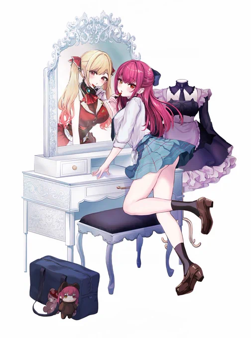 アクリルジオラマ作りたくて描いたんだけど たぶんジオラマにすると前回みたいな私もみんなも笑えないお値段設定になってしまうので普通のでかいアクスタにする気がします 私はでかいアクリルの板が好きです