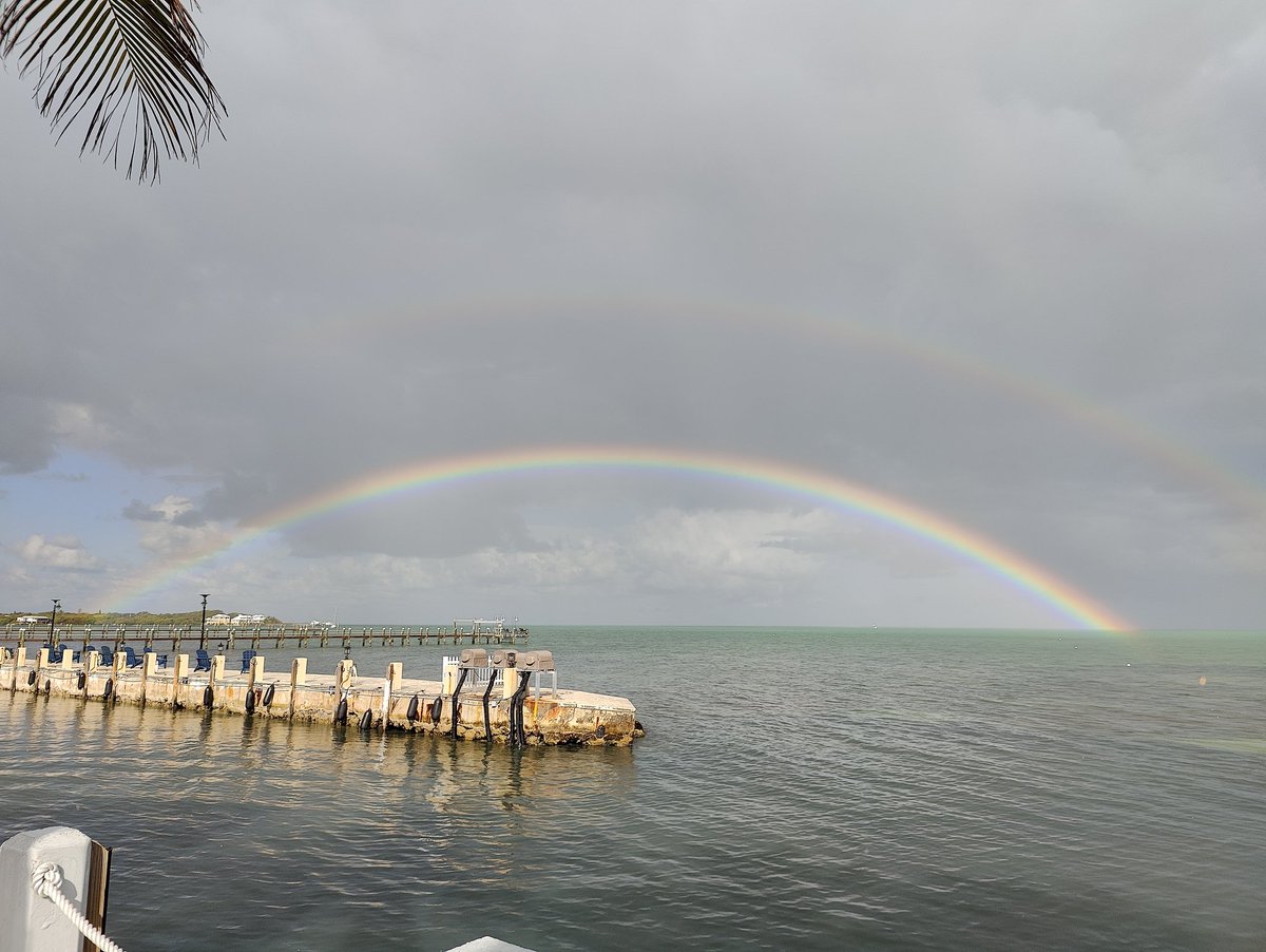 Double rainbow at Marathon, Grassy Key, Florida <a href="/weatherchannel/">The Weather Channel</a>