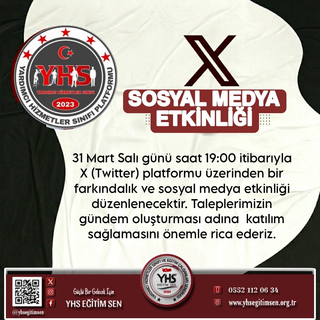 Yardımcı Hizmetler Sınıfı Platformu tweet media