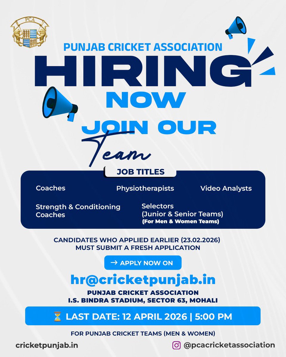 Punjab Cricket Association tweet media