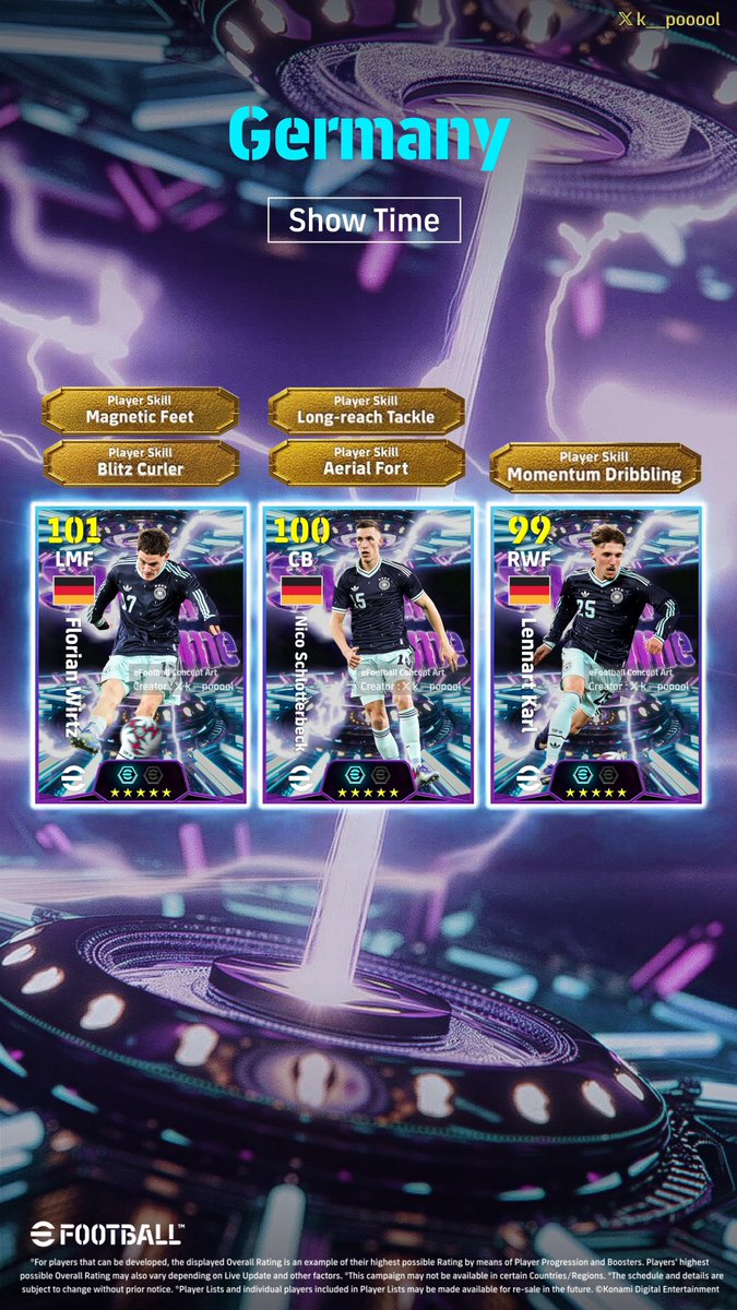 【Concept】
Show Time:Germany🇩🇪

#efootball #イーフト