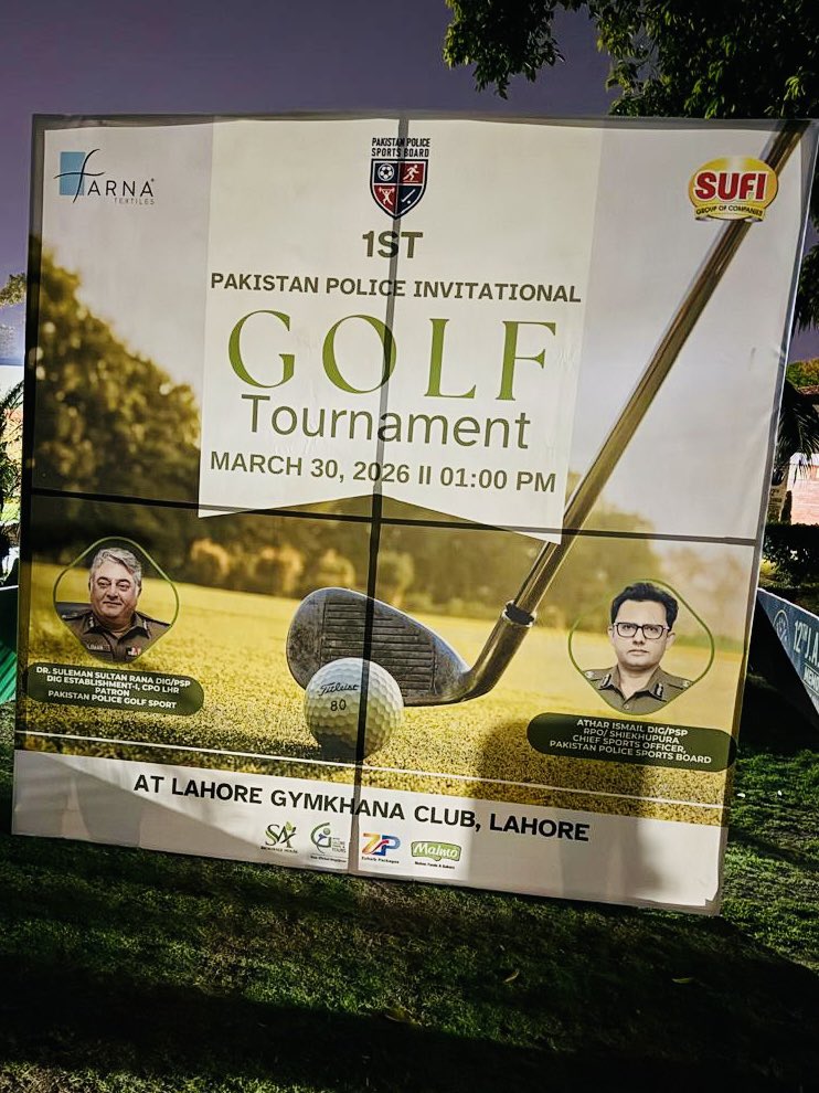 FarnaTextiles's tweet photo. Saluting those who serve — on duty and on the green.  
Farna Textiles is proud to support the 1st Pakistan Police Invitational Golf Tournament, March 30 at Lahore Gymkhana Club. 
Good luck to all players!
#FarnaTextiles #PakistanPolice #GolfTournament @OfficialDPRPP https://t.co/TuINqOM7Hg