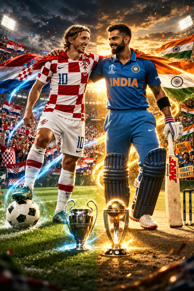 vijaymaru03's tweet photo. "luka Modric is football's โฝ answer to Virat Kohli ๐
King mentality same clutch finishing-just a different field. ๐๐ฅ
#VK18 ๐
#LM10 โฝ
#KingMentality ๐ https://t.co/RyVk8fOroT