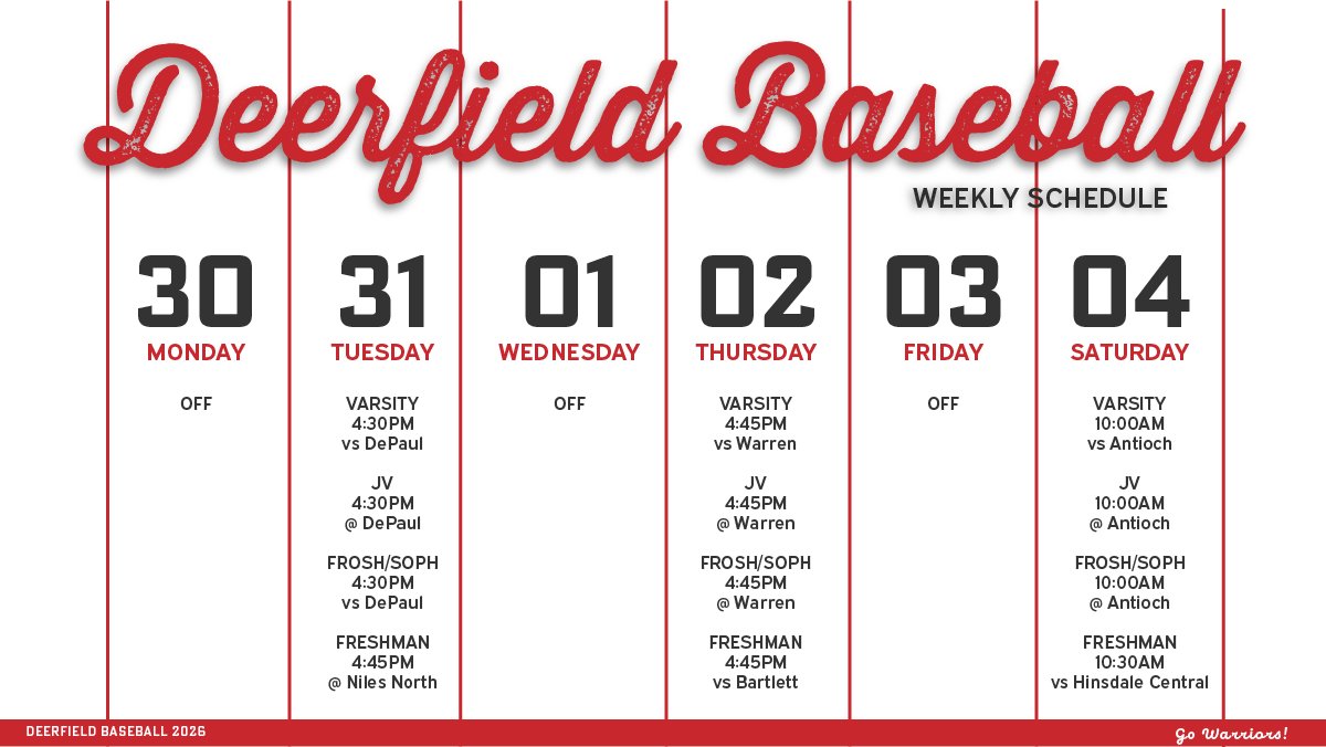 DHS Warrior Baseball tweet media