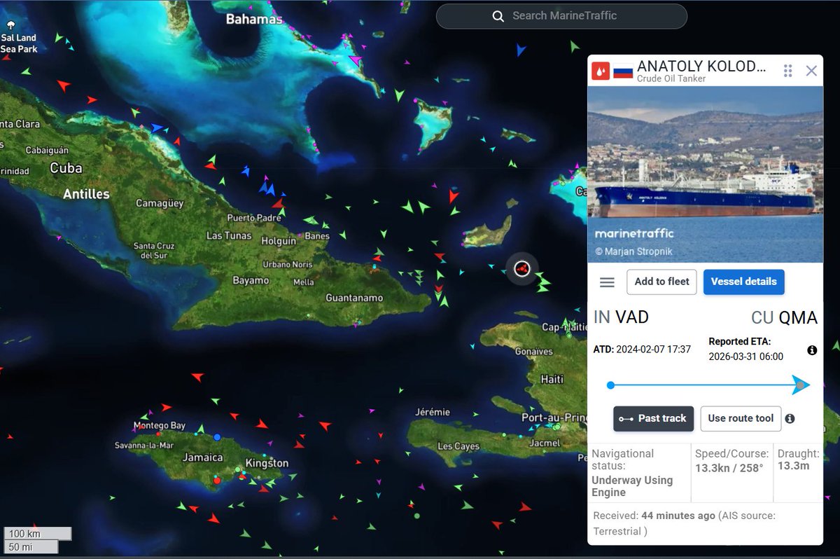 ANATOLY KOLODKIN @DropSiteNews @MarineTraffic