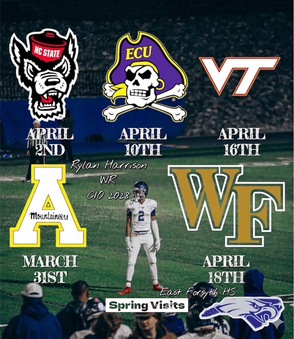 rylan5five's tweet photo. SPRING VISITS ARE SET , ready to meet great new players, getting to show my face to coaches ,watch great techniques from the coaches and players 
#AGTG🙏🏾 
@CoachWillert @EFHS_Football 

@CoachDickert @Coach__Roy_Tesh @Dyrell_Roberts @Coach_Mines @jokerphillips @Justin_Harpo https://t.co/LqmF483bLv