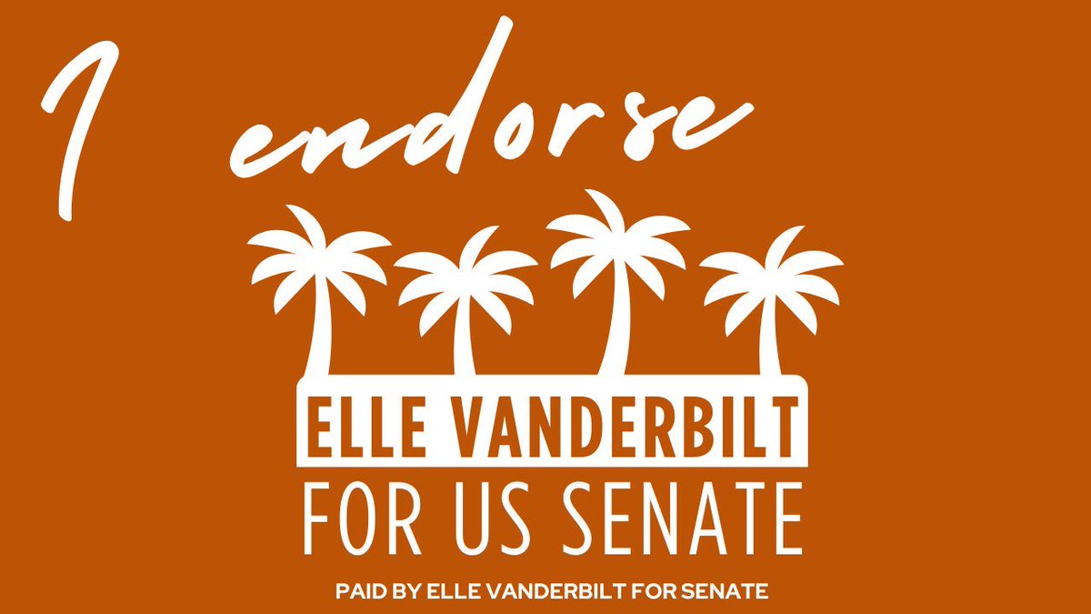 Although we may have our differences, Elle Vanderbilt can be EXTREMELY conservative at times. I officially endorse her for Senate! #MarkOssofSucks