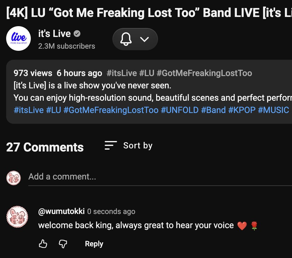 wumutokki's tweet image. Thank you for having #LU on! #itsLive_event_LU