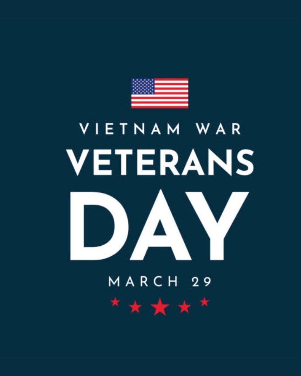 Dawn_Olson's tweet photo. On March 29th, 1973, after 50 years of U.S. involvement in Vietnam, the last U.S. Combat troops left the country. 

The day is now set aside annually to recognize and honor the courage and sacrifices of all who served during the Vietnam War. https://t.co/XNn9geeeZp