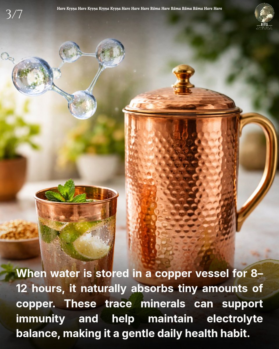 BIVScience's tweet image. Vedic Practices carry science. They are tested and tried methods.

Source: Healthline, Copper.org

#CopperWater #TamraJal #AncientWisdom #ModernScience #HealthyLiving #HolisticHealth #WellnessHabits #BIVS