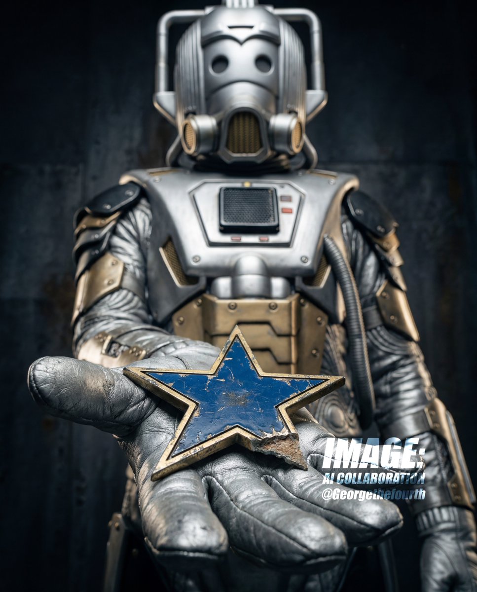 georgethefourth's tweet image. "We are now immune to gold, Doc-tor". Thanks to @UnclePhil2K to the gold resistant cyberman idea. #Adric #DoctorWho