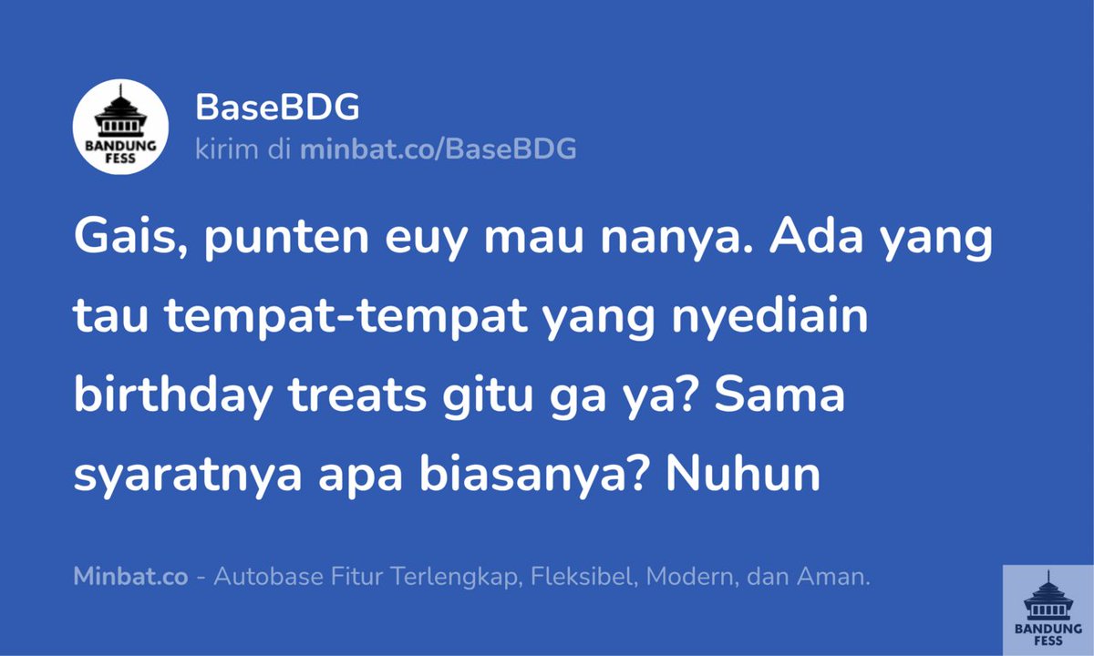 BANDUNG FESS | Kirim menfess cek 📌 tweet media