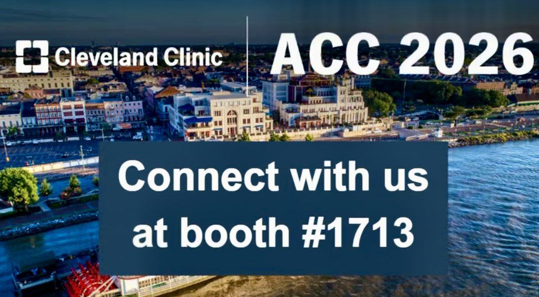 CleClinicHVTI's tweet photo. #ACC26 presentations @ our booth today🫀 

11am Dr. Harsh Patolia - Comparison of re-hospitalization or death between pts hospitalized in the brick &amp; mortar hosp vs home

1:30pm @BadwanMD - Trends of outcomes &amp; revascularisation in cardiogenic shock complicating STEMI &amp; NSTEMI https://t.co/yiRNrxz9jY