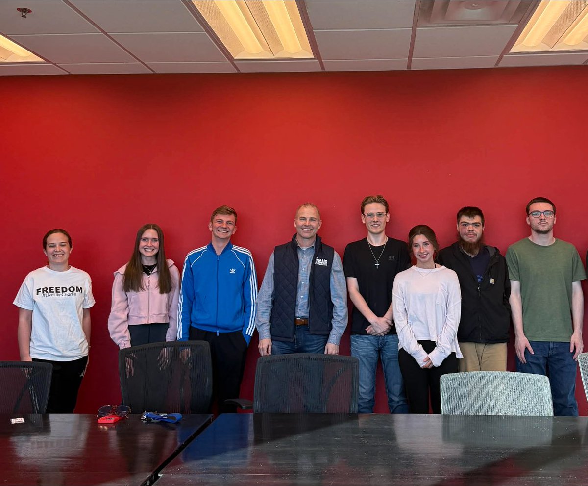 Had a great visit last week with the UCM College Republicans. Their passion, energy, and willingness to stand up for what they believe in is exactly what our country needs right now. Proud to spend time with the next generation of leaders.