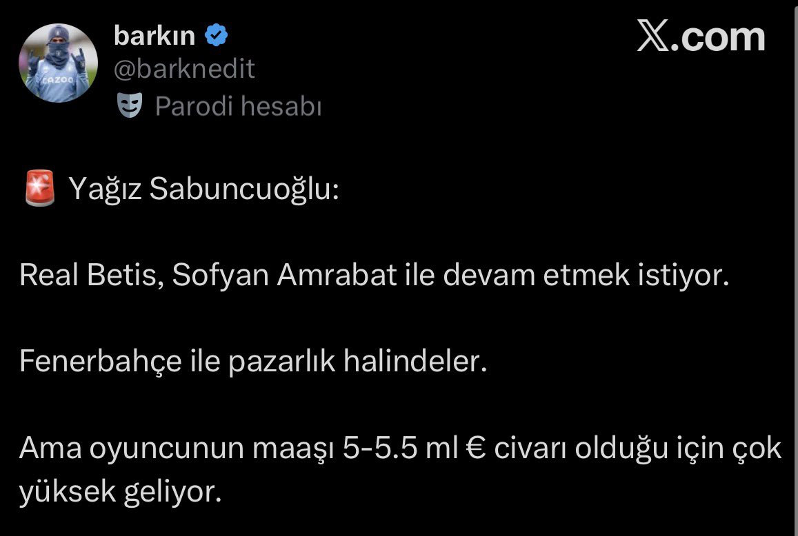 geldiğinde üç alıyordu giderken iki katına çıkmış yine. Davinson ve Torreira’dan daha fazla kazanıyor şu adam. Fenerbahçe bizden 50 milyon fazla maaş ödemiyorsa ne olayım